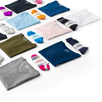 socks and garments of different materials