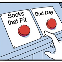 Socks That fit your calves are much more enjoyable than too tight socks