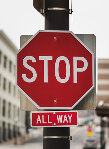 stop sign all way