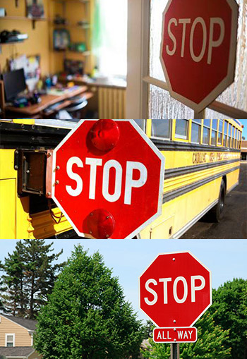 stop sign examples and sizes