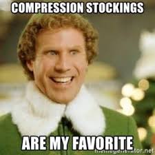 meme showing relief because of foot compression socks