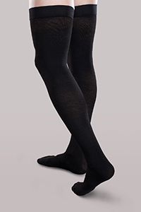 thigh length support hosiery