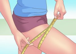 picture of person measuring tighs