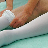 treat dvt with wide support hoses