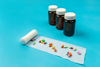 bandage with pills