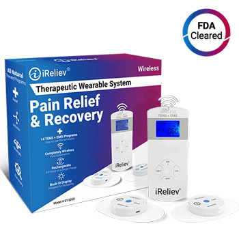 iRelieve Therapeutic Wearable System Tens unit