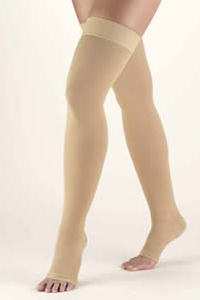 women open toe compression stockings